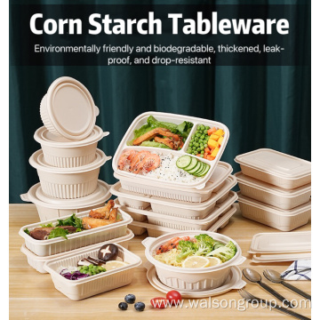 NEW Design Biodegradable Disposable Corn Starch Tableware